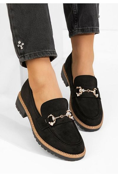 B T Shoes Women's Erlinda black loafers