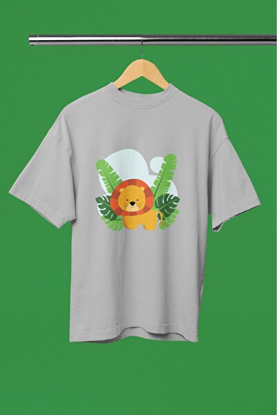 ArtYus TRIOCĂ CU MÂNĂ SCURTĂ CU GÂRĂ ROTUNDĂ, IMPRIMATĂ CU TRANSFER DE FRUNZE...