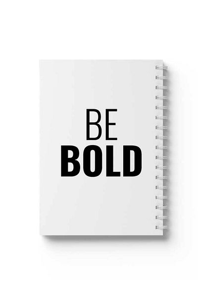 LOWHA دفتر ملاحظات حلزوني مع غلافين أمامي وخلفي صلبين بتصميم Be Bold