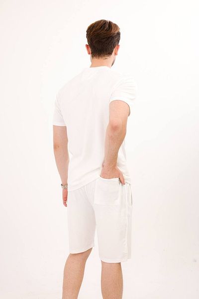 Rodrigo Waffle Fabric Shorts T-Shirt Cotton Set 25232