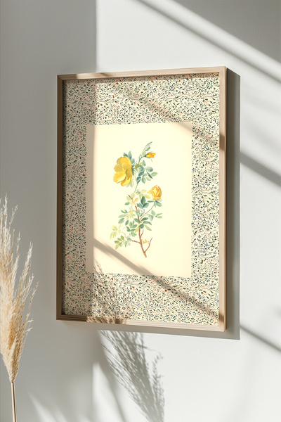 Artavessa Tek Parça Gerçek Ham Ahşap Çerçeveli Tablo - Model 13