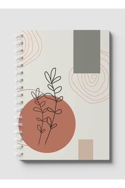 LOWHA دفتر ملاحظات حلزوني مع غلافين أمامي وخلفي صلبين بتصميم بوهو