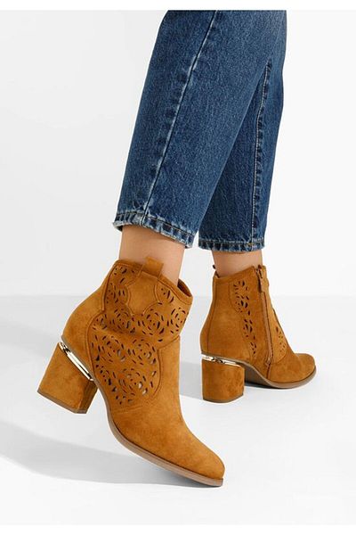 B T Shoes Anemone camel summer ankle boots