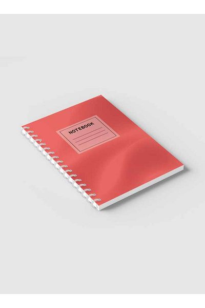 LOWHA Spiral Notebook with Front and Back Hard Covers Featuring Minimalist Gradient Design
