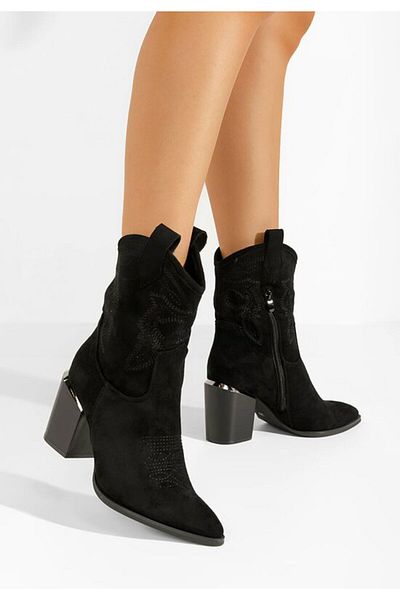 B T Shoes Women's black Sudera boots