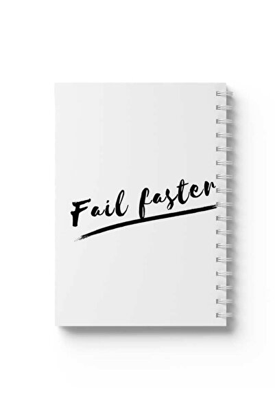 LOWHA دفتر ملاحظات حلزوني مع غلافين أمامي وخلفي صلبين يتميز بتصميم أسرع في الفشل