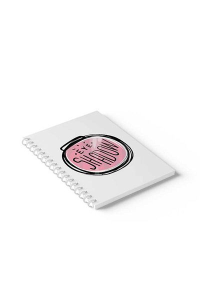 LOWHA Spiral Notebook with Front and Back Hard Covers Featuring Eyeshawdow Design