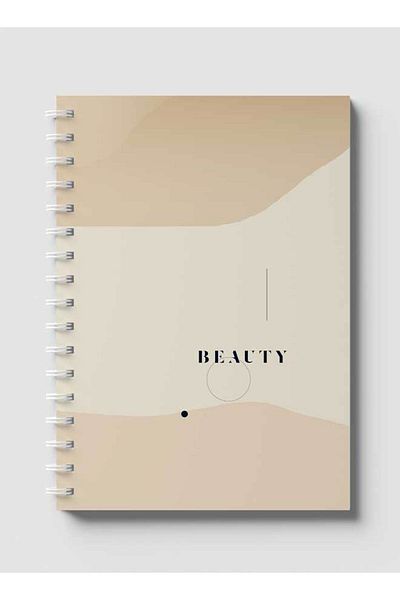 LOWHA Spiral Notebook with Front and Back Hard Covers Featuring Aesthetic Beauty Design