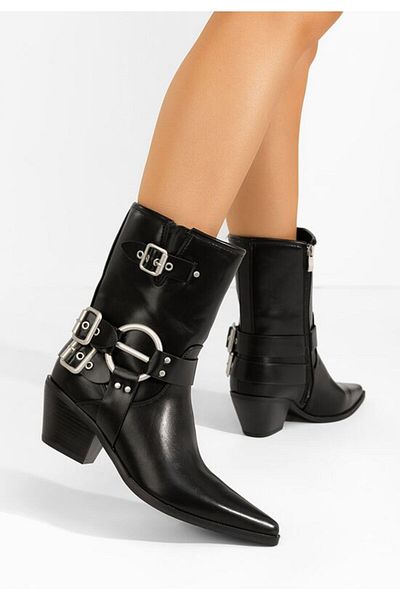 B T Shoes Rosita women's black boots