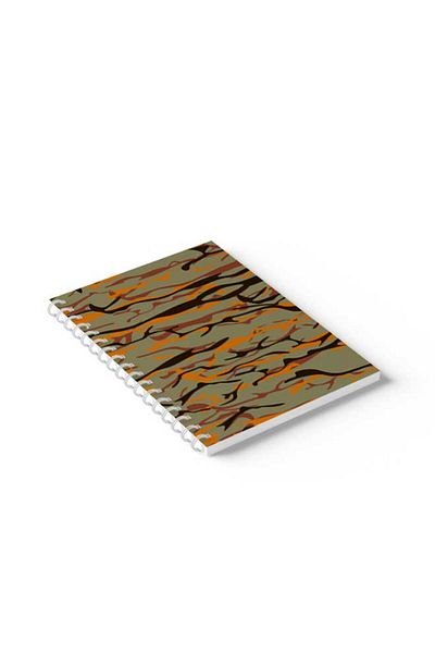LOWHA Spiral Notebook with Front and Back Hard Covers Featuring Shapes Design
