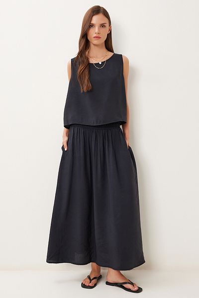 Lovelyİstanbul Modal Blouse Skirt Set