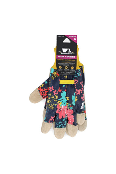 Wells Lamont قفازات جلدية موثوقة للبستنة للنساء - مقاس صغير