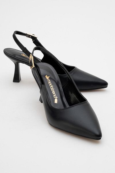 CCWAY AYAKKABI Women's High Heels BLACK SKIN