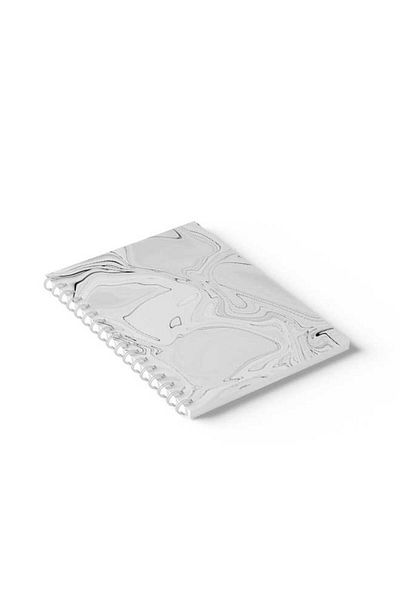 LOWHA Spiral Notebook with Front and Back Hard Covers Featuring Marble Design