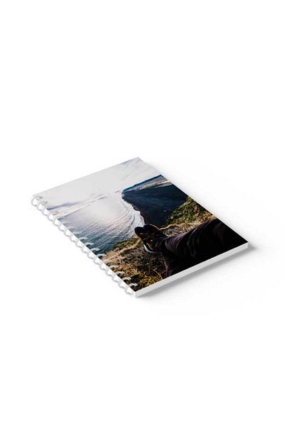 LOWHA Spiral Notebook with Front and Back Hard Covers Featuring Alone in Nature Design
