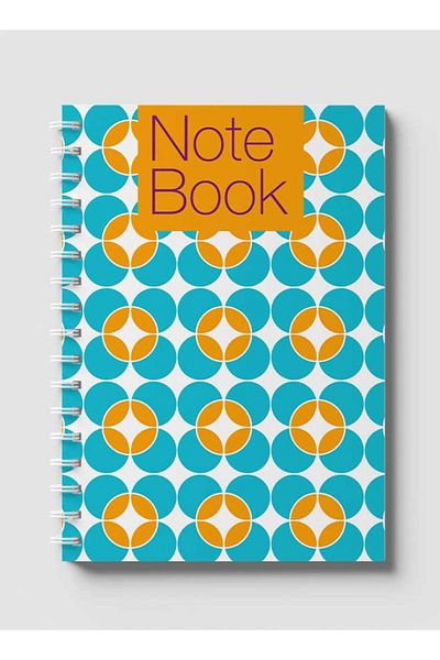 LOWHA Spiral Notebook with Front and Back Hard Covers Featuring Seamless Design