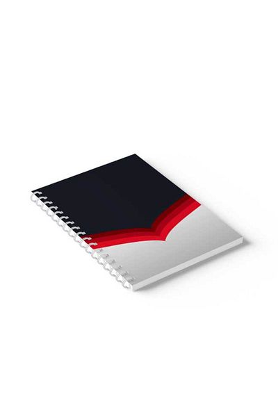LOWHA Spiral Notebook with Front and Back Hard Covers Featuring Dark Design