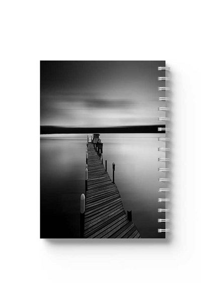 LOWHA Spiral Notebook with Front and Back Hard Covers Featuring Sea Walk Design