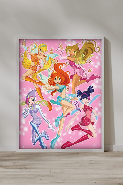 FGHGF Winx Club Seri 003 Çerçevesiz Poster & Duvar Tablosu