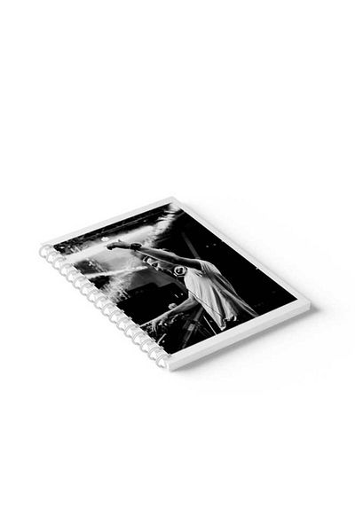 LOWHA Spiral Notebook with Front and Back Hard Covers Featuring Dj Design