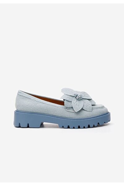 B T Shoes Mocasini cu talpa groasa Camelea V2 denim