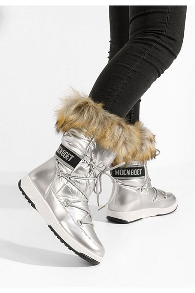 B T Shoes Cizme de zapada dama Tasara argintii