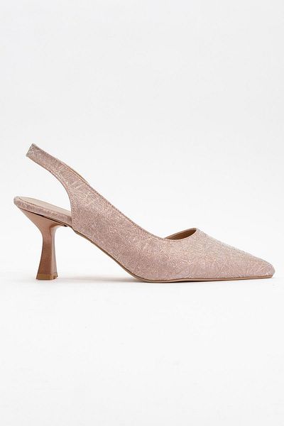 CCWAY AYAKKABI Women's High Heel Shoes Copper Triangle