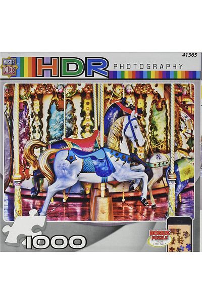 Masterpieces HDR Photography Prancing Ponies Jigsaw Puzzle, 1000-Piece