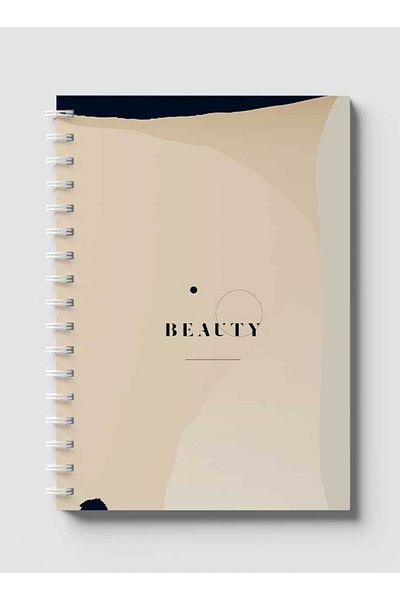 LOWHA Spiral Notebook with Front and Back Hard Covers Featuring Aesthetic Beauty Design