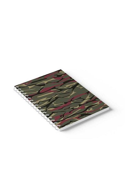 LOWHA Spiral Notebook with Front and Back Hard Covers Featuring Shapes Design