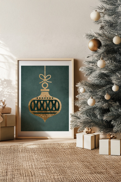 Artavessa One Piece Real Raw Wooden Framed New Year Themed Painting - Model 75