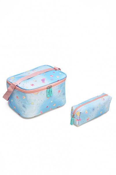 ELATAE Children's 3-Piece School Set Primary School Bag & Thermal Lunch Box & Pen Holder 1385