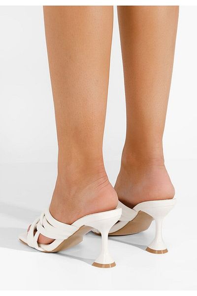 B T Shoes Elegant women's slippers Fusina white