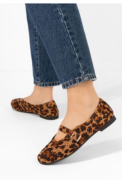 B T Shoes Balerini dama Helmanca leopard