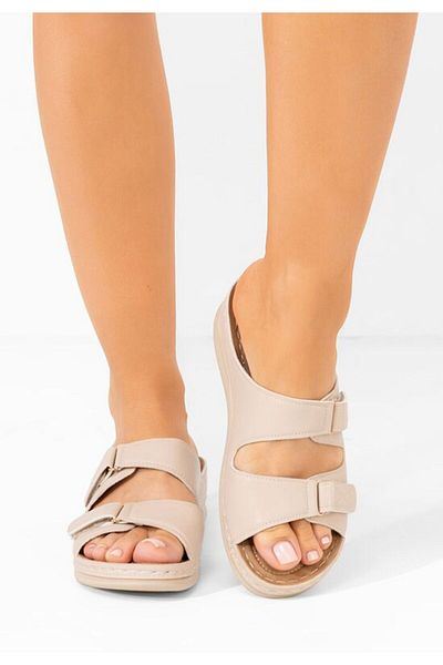 B T Shoes Slippers with orthopedic sole Raquela beige