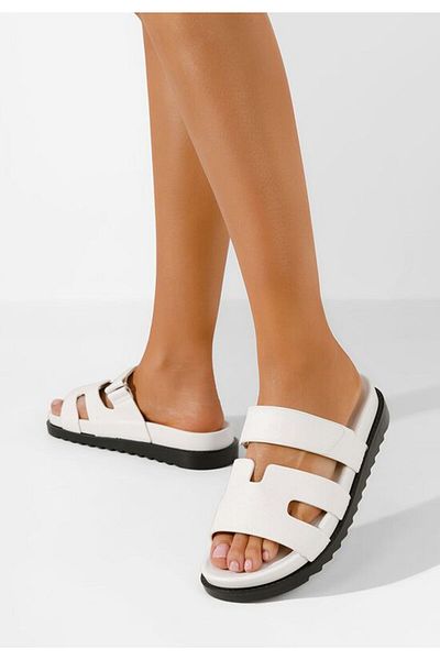 B T Shoes Women's slippers Denisa V2 white