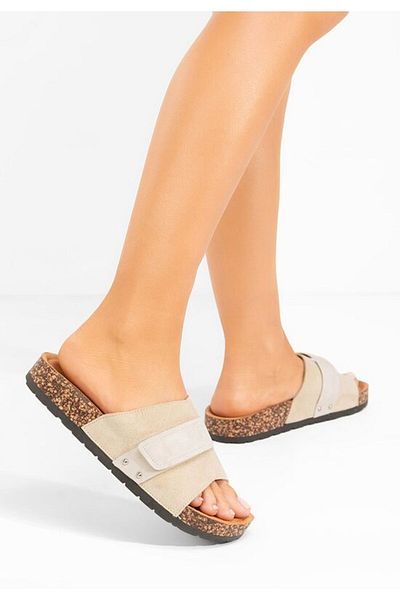B T Shoes Thick-soled slippers Miela beige