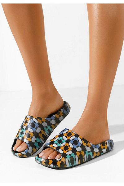 B T Shoes Jomya V2 women's beach slippers, black