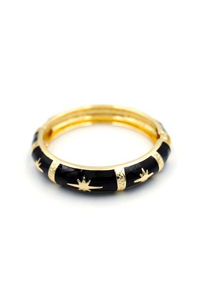 Rasanet Enameled Bracelet - Black