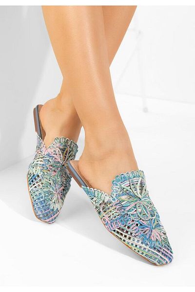 B T Shoes Women's clogs Britteny blue