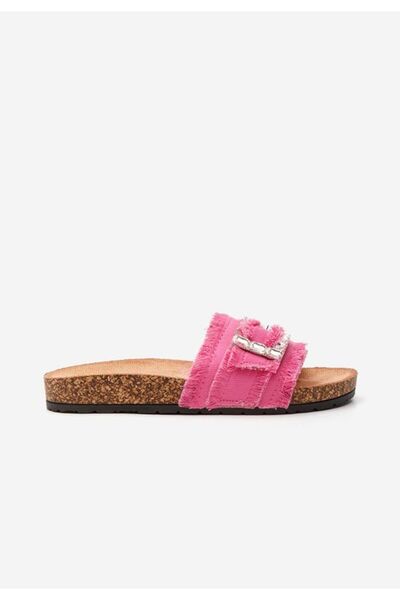B T Shoes Netty thick-soled slippers fuchsia