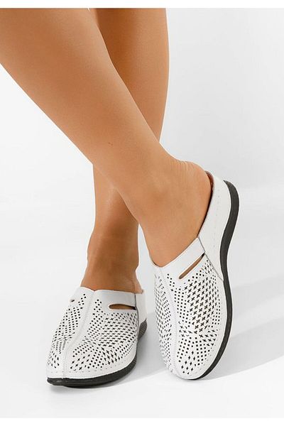 B T Shoes Frederica S women's clogs, white