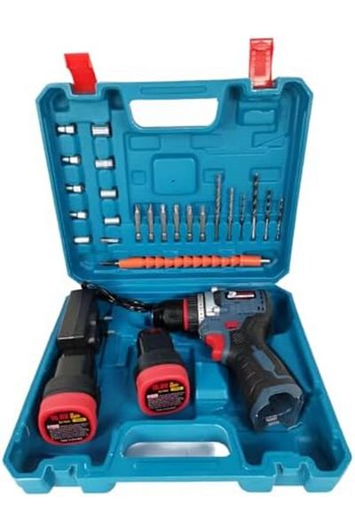 DEFAONS 16.8 V Cordless Drill Set, Electric Drill with 2 Batteries and Charger, Electric Screwdriver