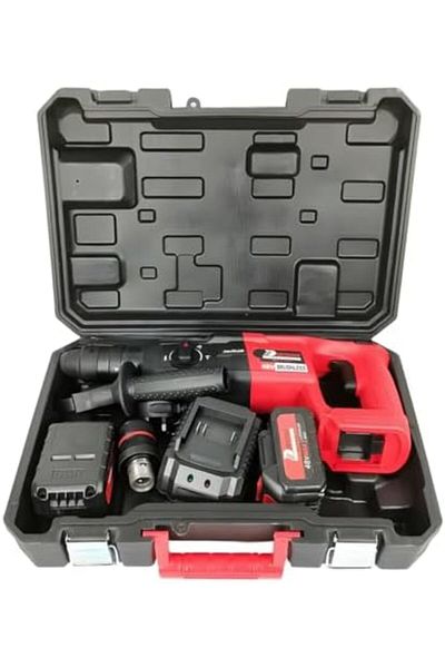DEFAONS 48V Brushless Hammer Drill, SDS-Plus Chuck, 360° Handle, Cordless, for Concrete & Brick