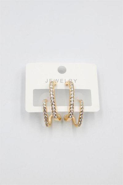 Rasanet Jewelled Earrings - Gold