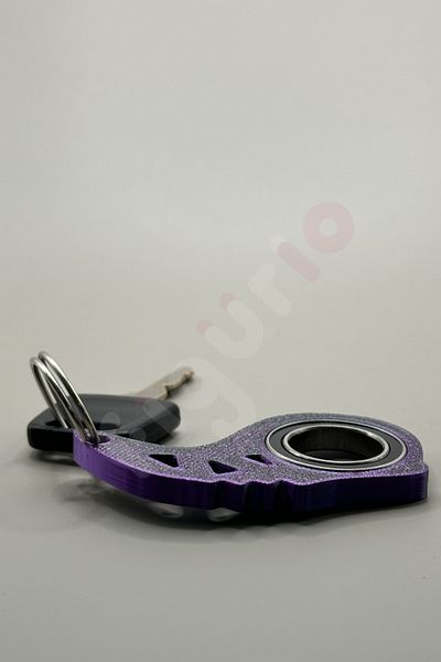 figurio Breloc Keyrambit de culoare dublă violet negru / breloc rotativ