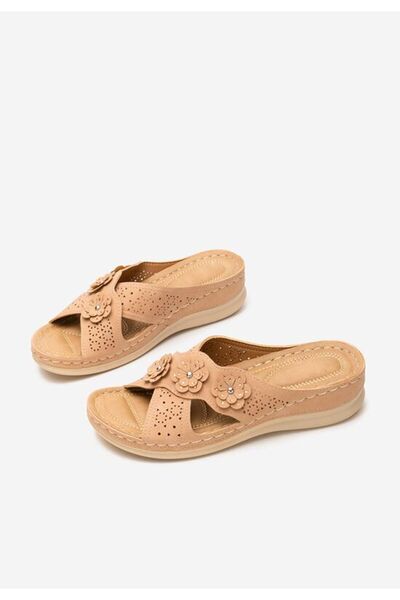 B T Shoes Papuci cu talpa ortopedica Clarysa kaki