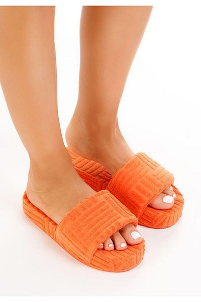 B T Shoes Women's orange Recreativa slippers