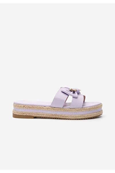 B T Shoes Stephany platform slippers lilac