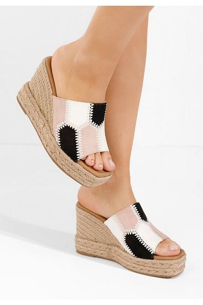 B T Shoes Multicolored platform slippers from Teilor